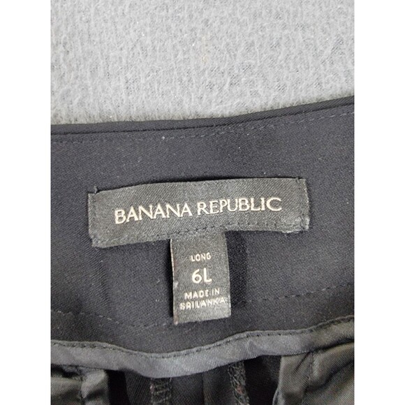 Banana Republic Pants Womens 6 Long Black Wide Leg Dress Trouser Work Office - Picture 9 of 13